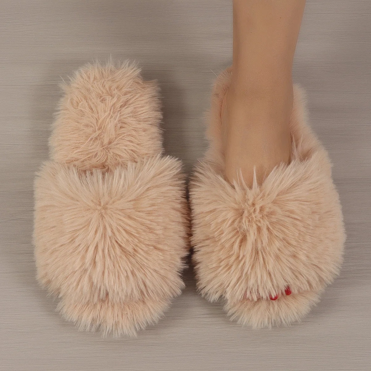 Women's Indoor Slippers Plush Anti-Slip Warm Fashion Sandals