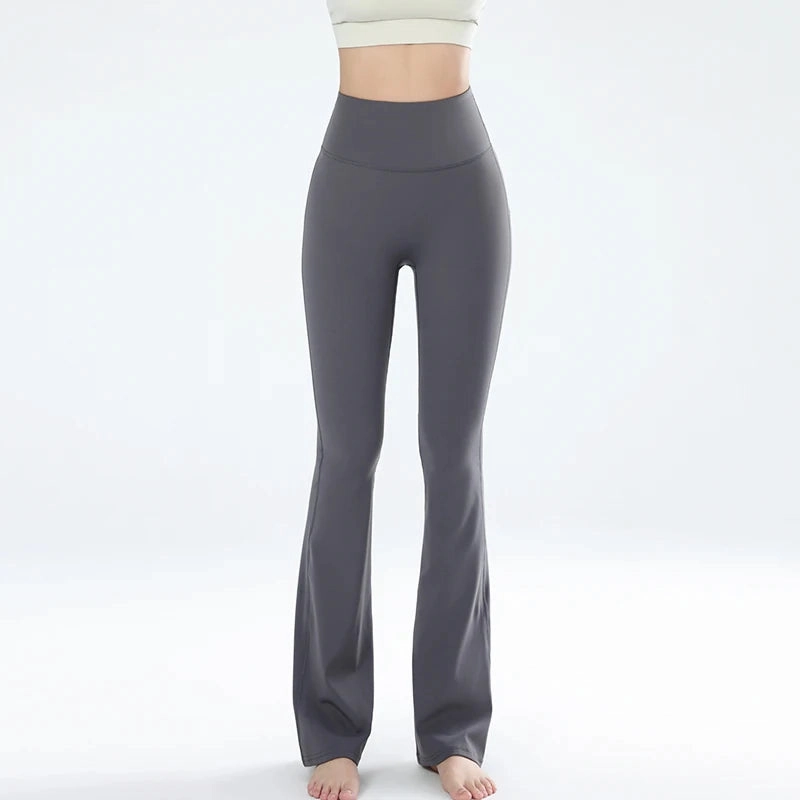 Women's Leggings Slim Yoga Pants High Waisted Wide Leg Bell Bottoms Quick Dry Breathable Comfort