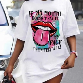 Women's Loose Fitting Short Sleeved Summer T-shirt Dress for Effortless Style and Comfort