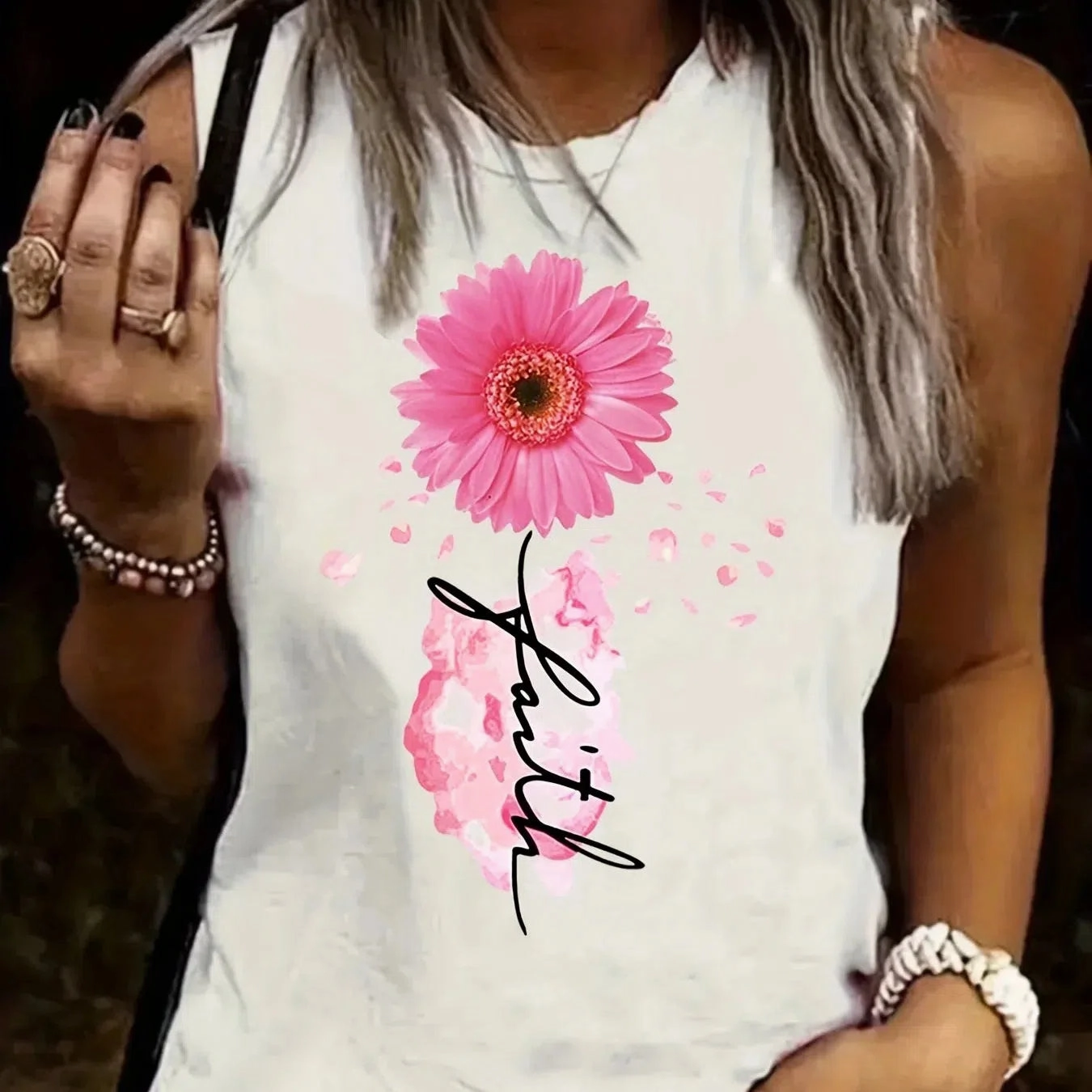 Women's Plus Size Summer Sleeveless Tank Top for Comfort