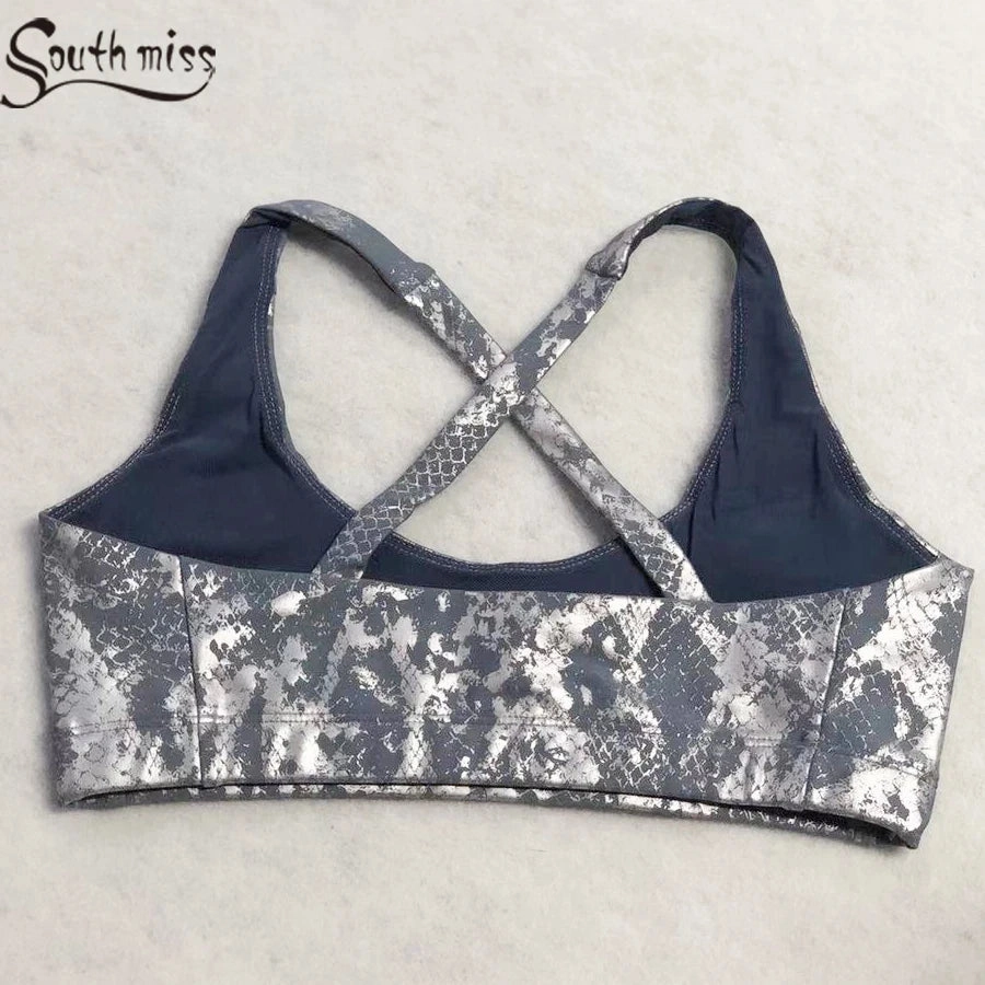 Women??s Retro Metallic Snake Gym Leggings Blue Silver Shiny Legging Fitness Bottoms for High Rise Workout and Yoga
