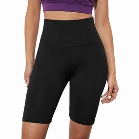 Women's Solid Color Hip Lift Short Pants for Yoga Fitness