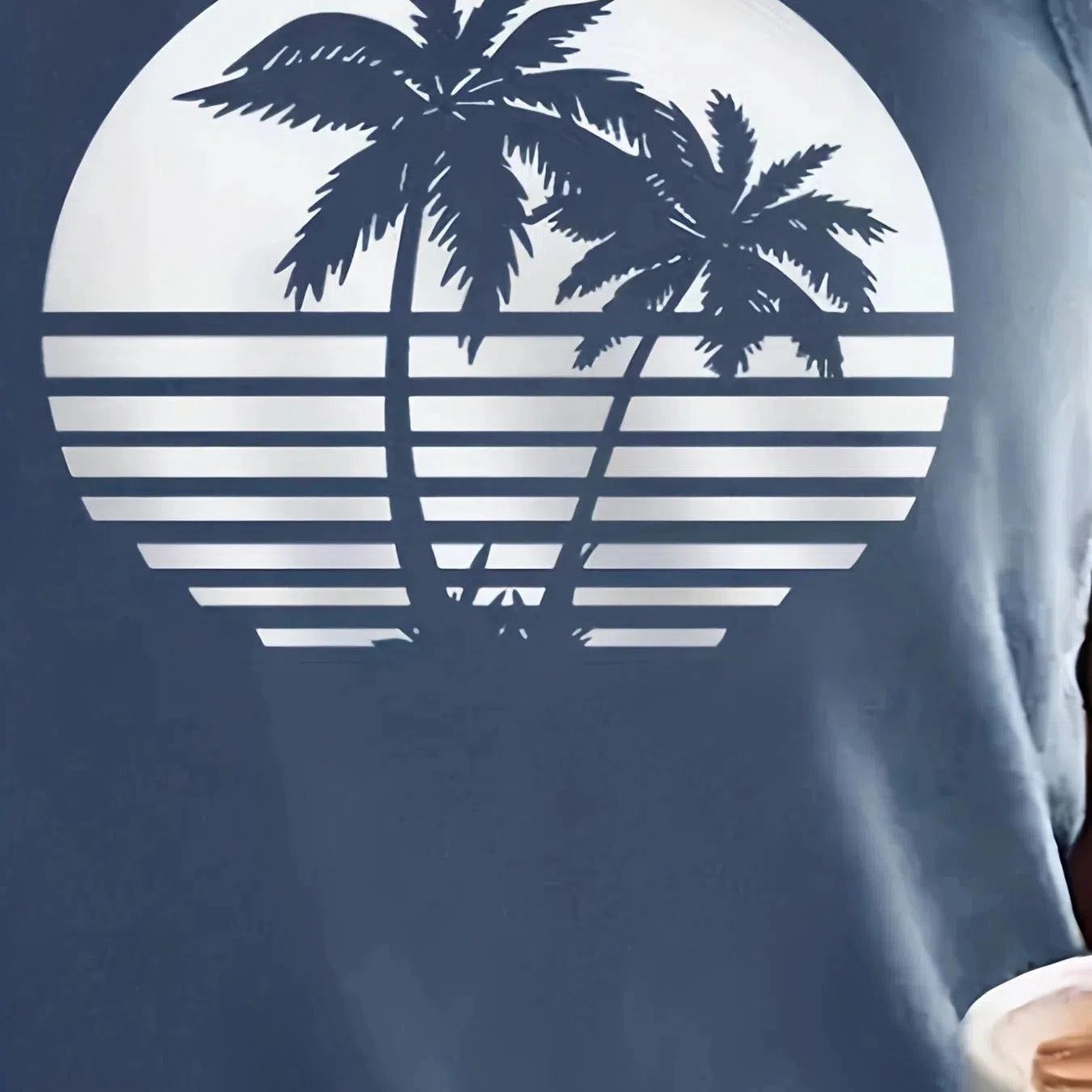 Women's Summer Coconut Tree Print Loose Sleeveless Tank Top