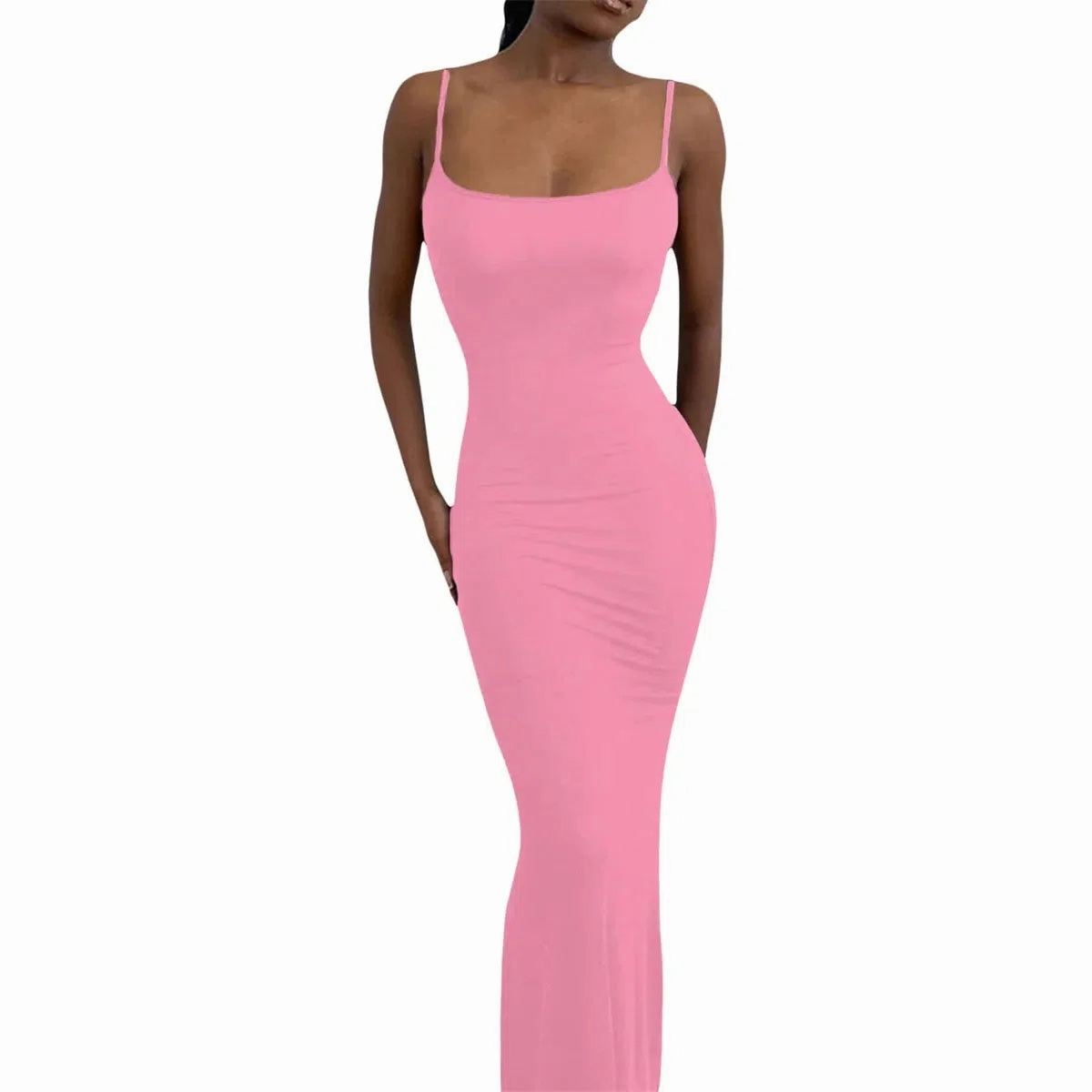 Women's Summer Sexy Party Club Slip Slim Dress with Fishtail Hem
