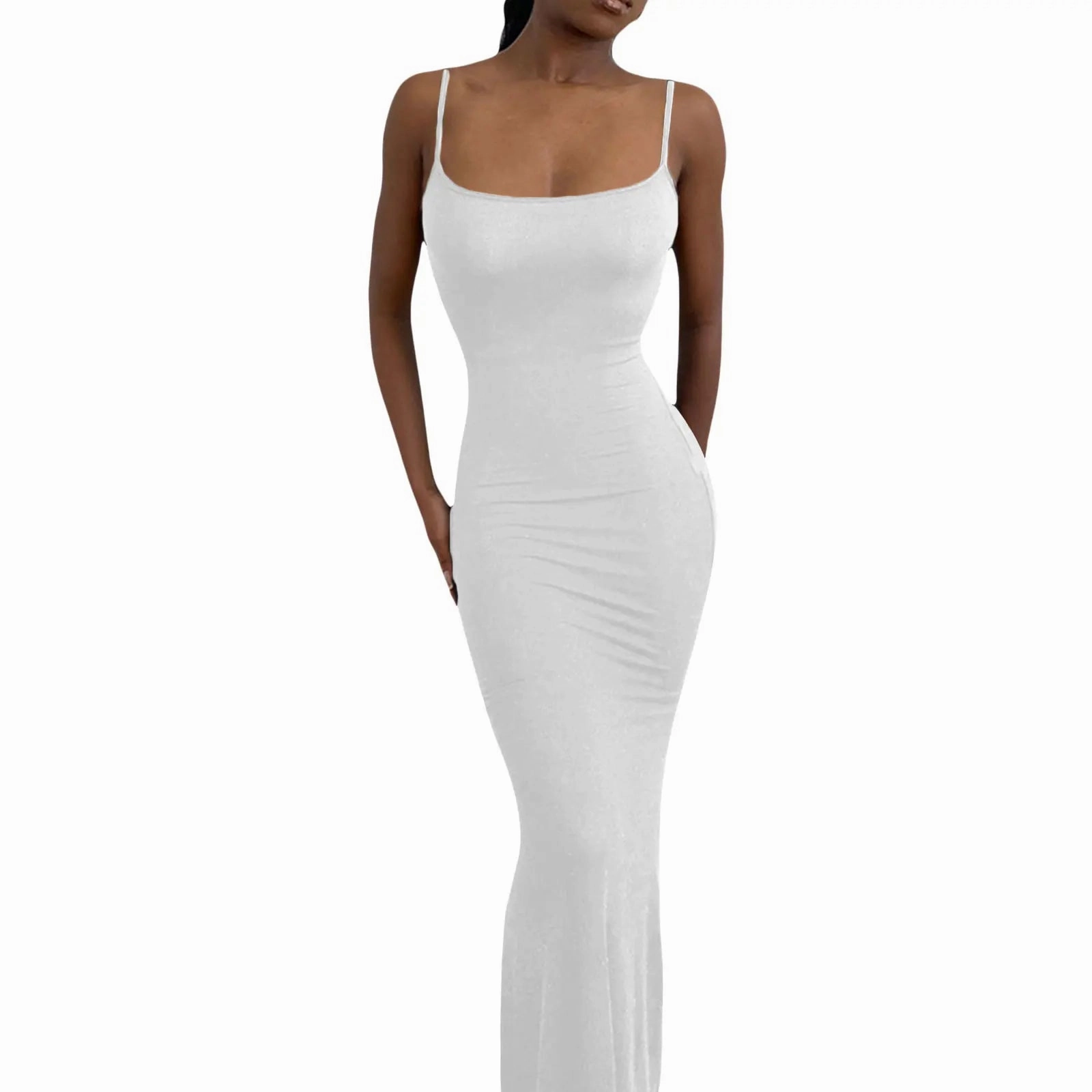 Women's Summer Sexy Party Club Slip Slim Dress with Fishtail Hem