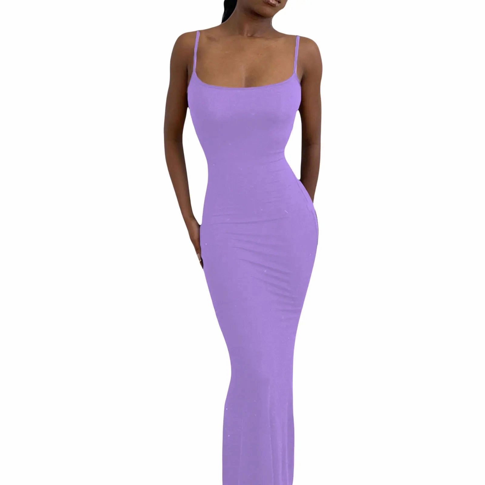Women's Summer Sexy Party Club Slip Slim Dress with Fishtail Hem