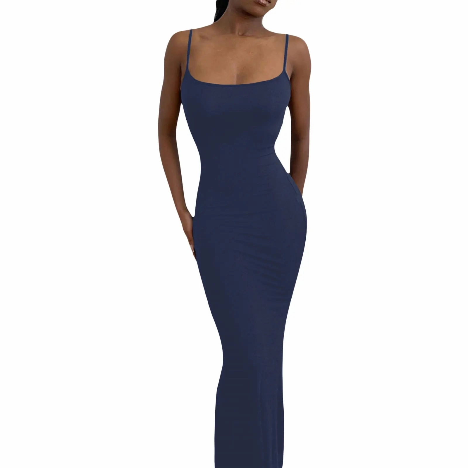 Women's Summer Sexy Party Club Slip Slim Dress with Fishtail Hem