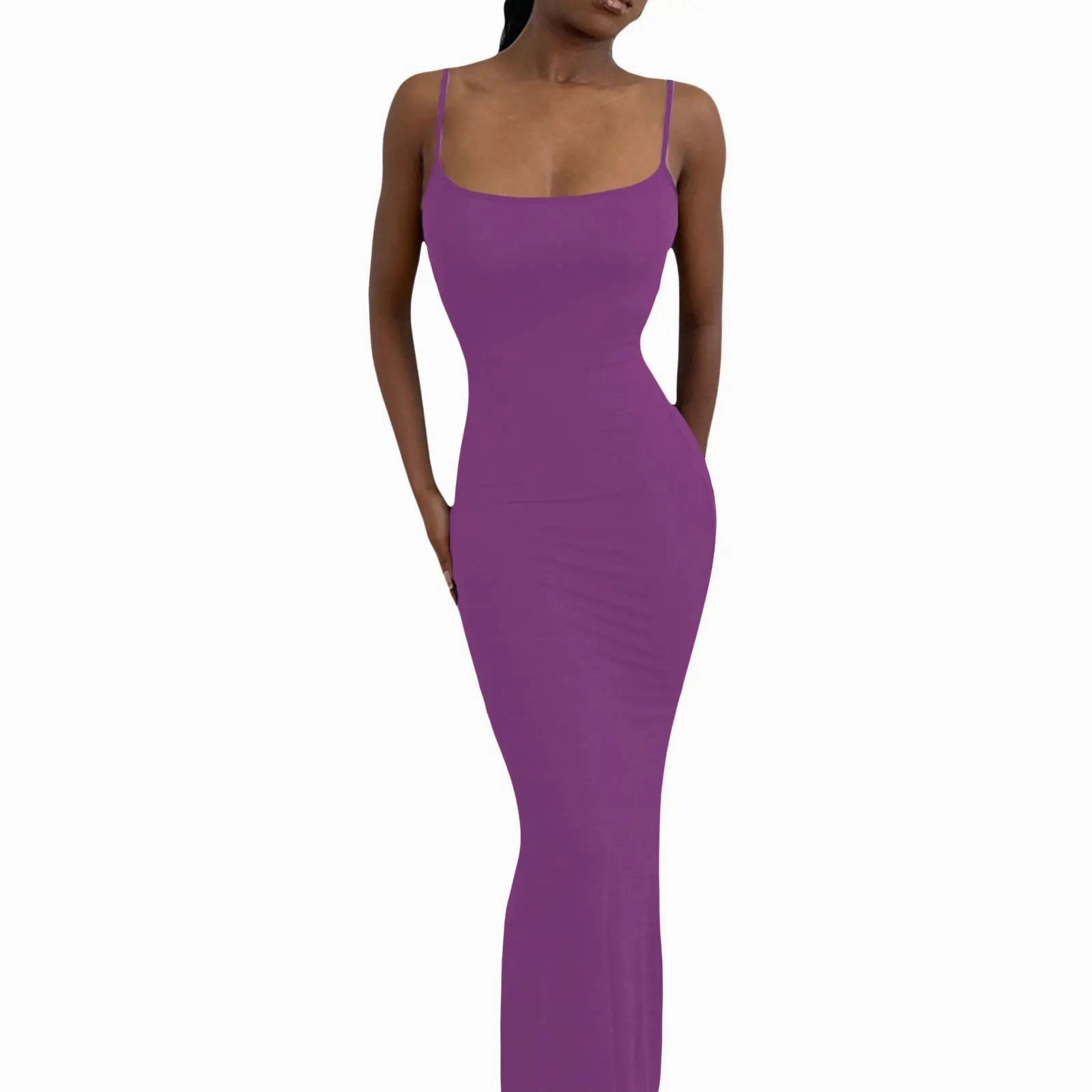 Women's Summer Sexy Party Club Slip Slim Dress with Fishtail Hem