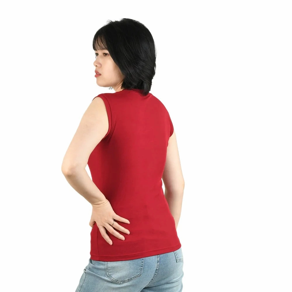 Women's Summer Strapless Base Shirt with Stand Collar Slimming Vest and Invisible Sleeve Cover Up for Casual and Fashionable Outings