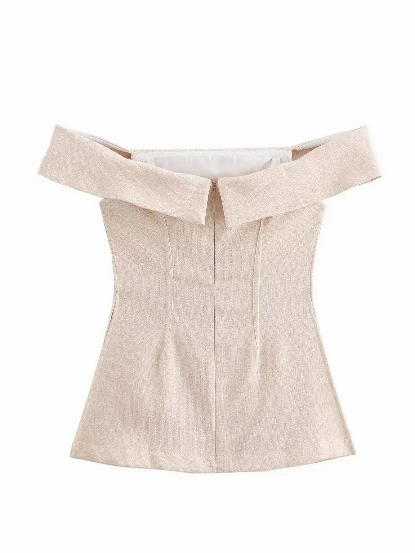 Women's Two Piece Set Off Shoulder Top and Wide Leg Pants High Street Fashion Slim Fit Casual Summer Outfit