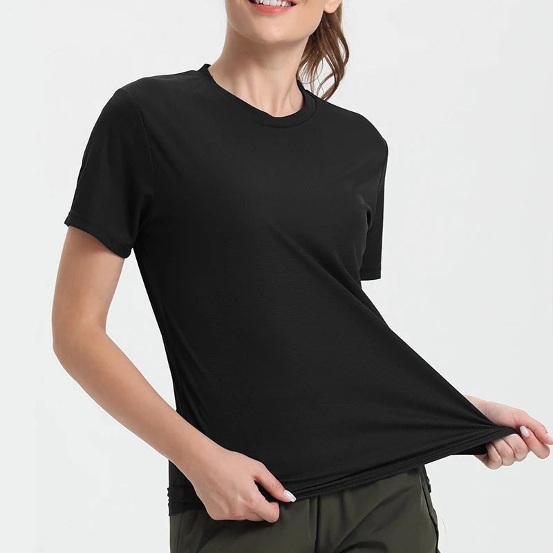 Women's Ultralight Quick Dry Sport T-Shirt, Breathable Gym Compression Shirt