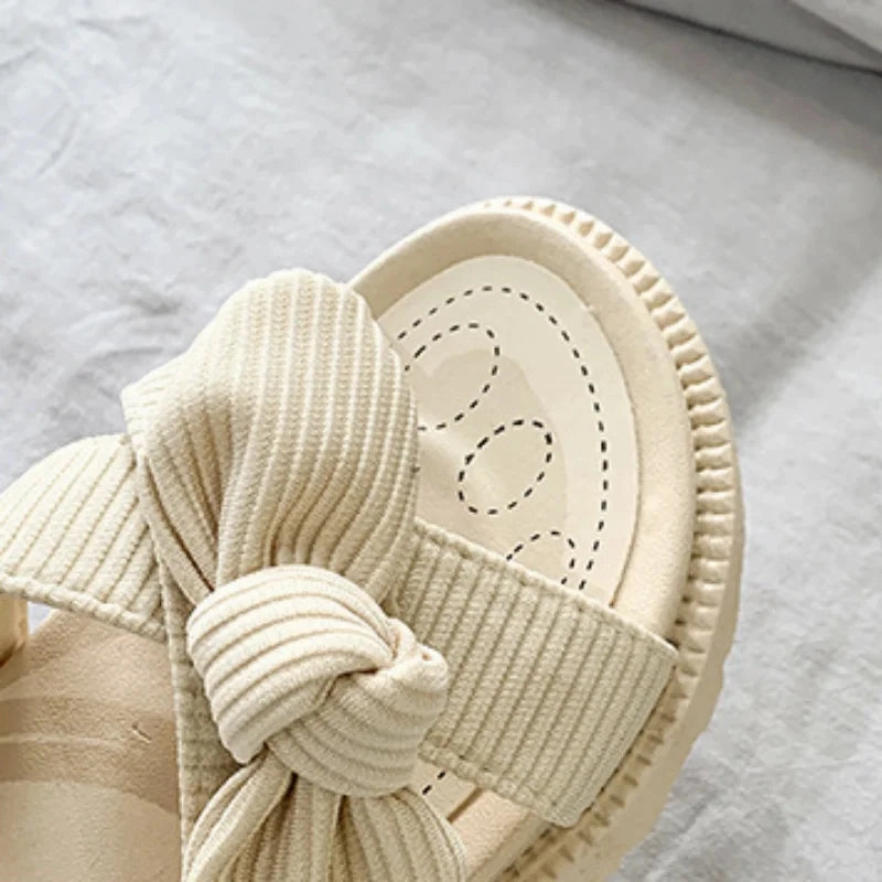 Women Sandalias Mujer Summer Fairy Style Cute Flat Shoes