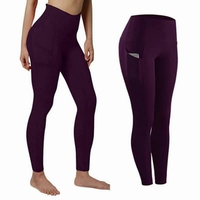 Women Seamless High Waist Yoga Pants with Pockets for Gym