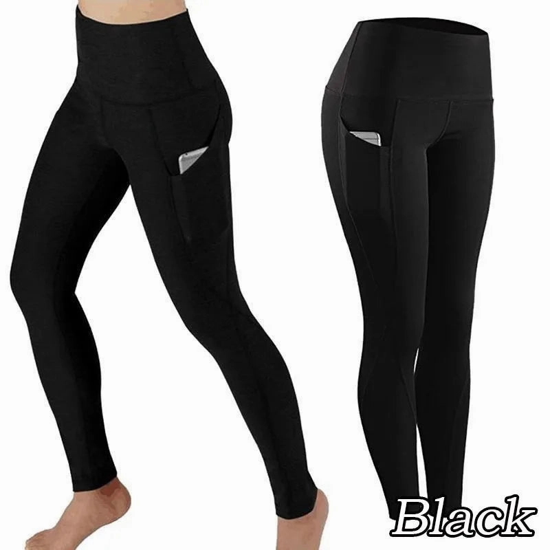 Women Seamless High Waist Yoga Pants with Pockets for Gym