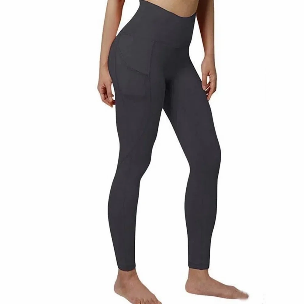 Women Seamless High Waist Yoga Pants with Pockets for Gym