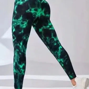 Women Seamless Sport Leggings High Waist Print Yoga Stretch
