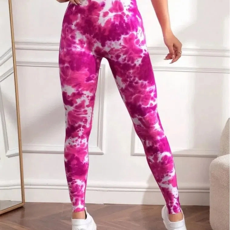 Women Seamless Sport Leggings High Waist Print Yoga Stretch
