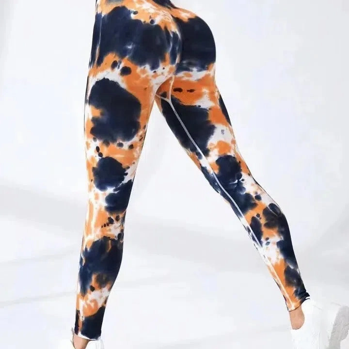 Women Seamless Sport Leggings High Waist Print Yoga Stretch