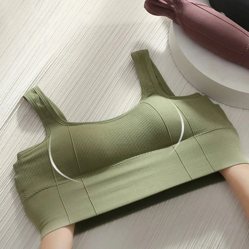 Women Seamless Sports Bra Breathable Crop Top Slim Vest