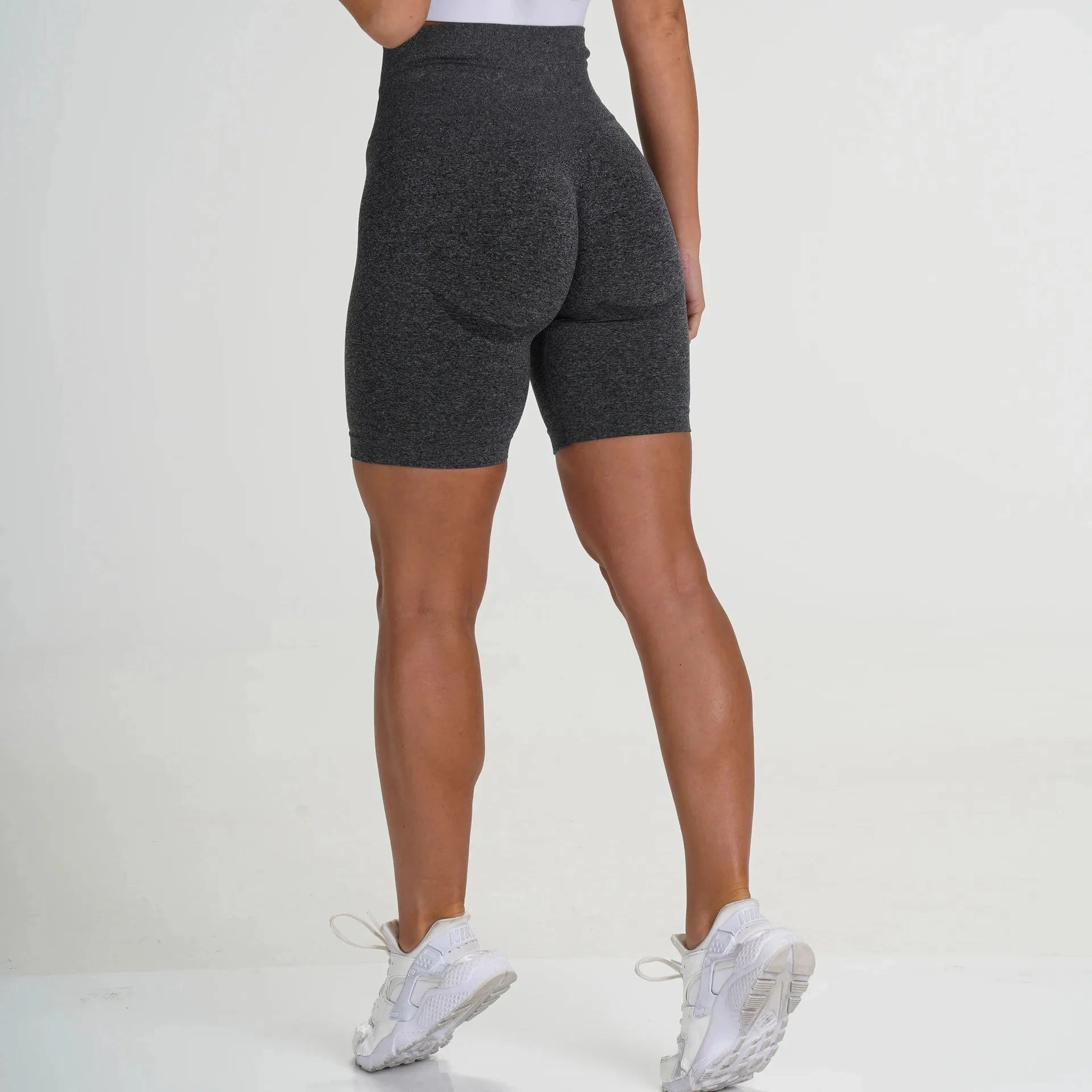 Women Seamless Yoga Shorts High Waist Lift Butt Fitness Gym