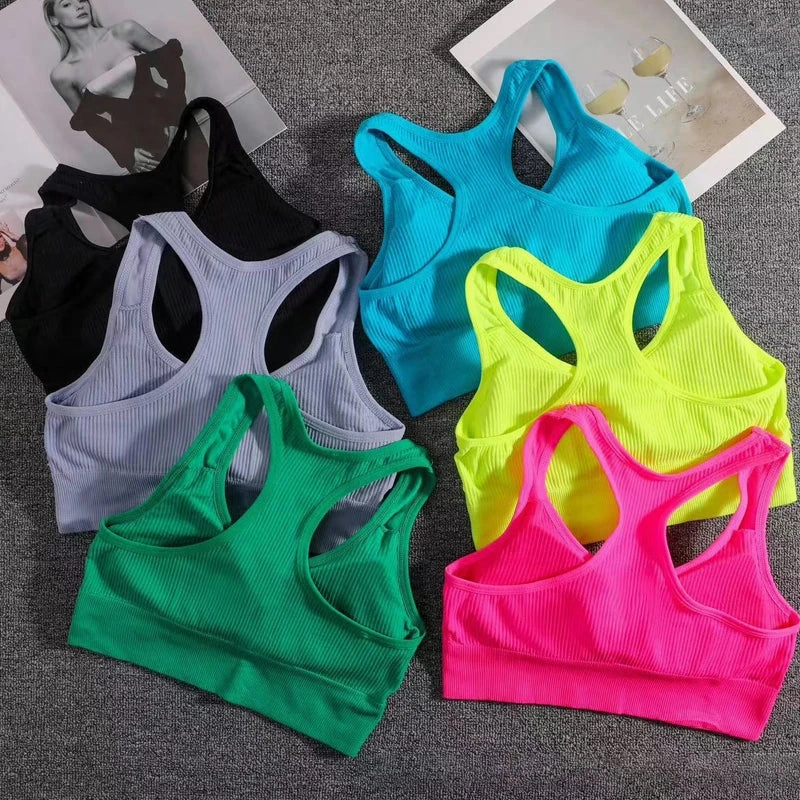 Women Sports Bra Top Push Up Fitness Yoga Bra Underwear Sport Tops for Women Breathable Gym Wear Running Vest for Active Lifestyle