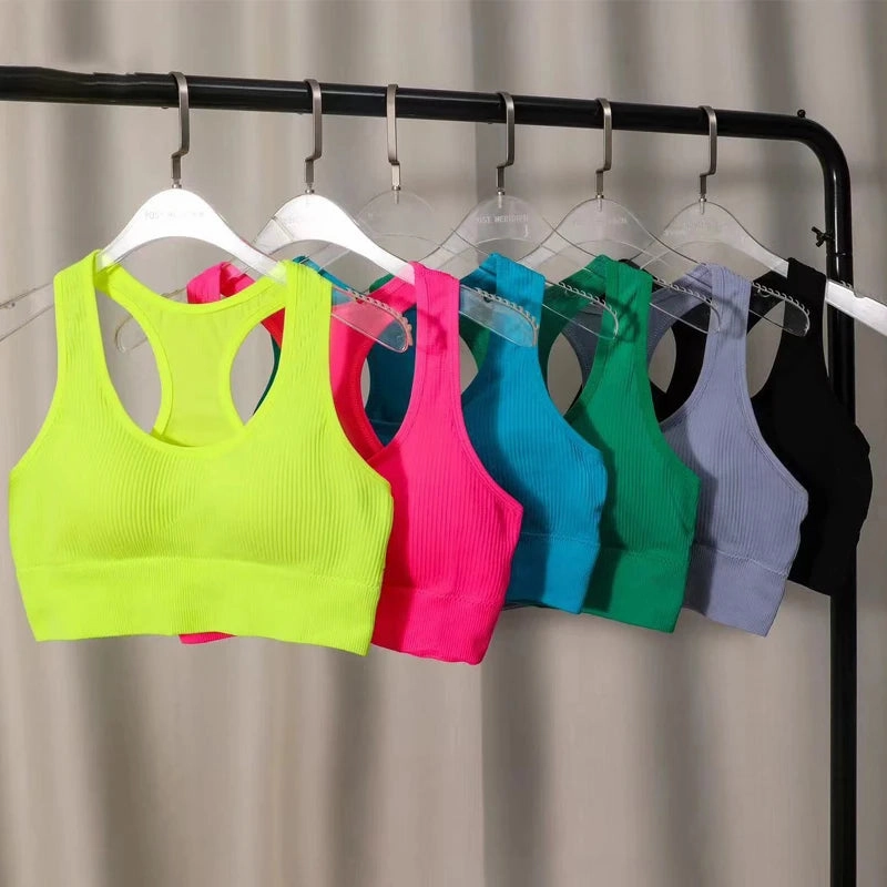 Women Sports Bra Top Push Up Fitness Yoga Bra Underwear Sport Tops for Women Breathable Gym Wear Running Vest for Active Lifestyle