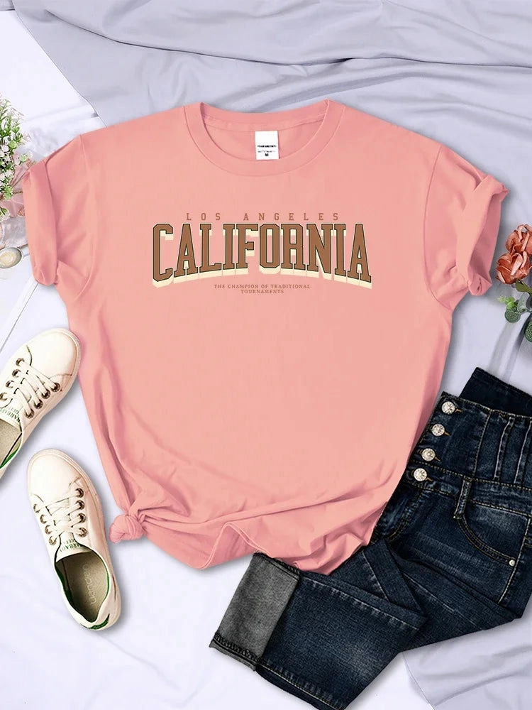 Women Summer Breathable Short Sleeve T Shirt Casual Streetwear Soft Cotton Blend Top for Summer and Casual Outings