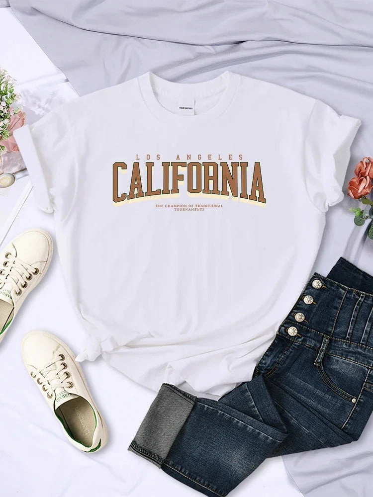 Women Summer Breathable Short Sleeve T Shirt Casual Streetwear Soft Cotton Blend Top for Summer and Casual Outings