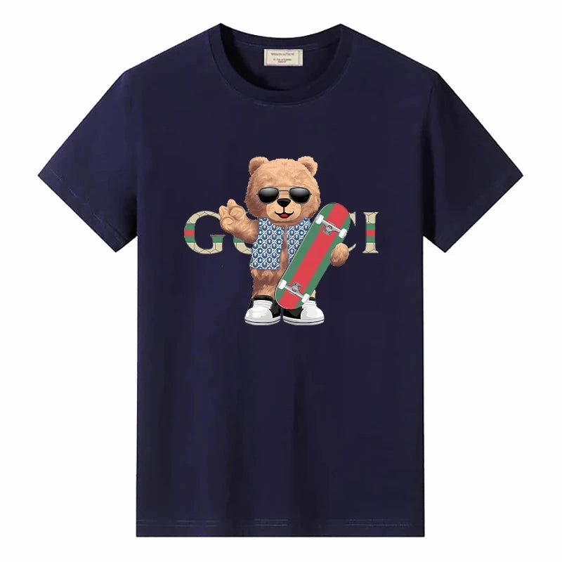 Women Summer Graphic T Shirts Casual Cotton Oversized Harajuku Y2K Style Soft Breathable Fashion Top for Women
