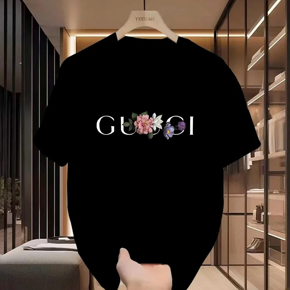 Women Summer Graphic T Shirts Casual Cotton Oversized Harajuku Y2K Style Soft Breathable Fashion Top for Women