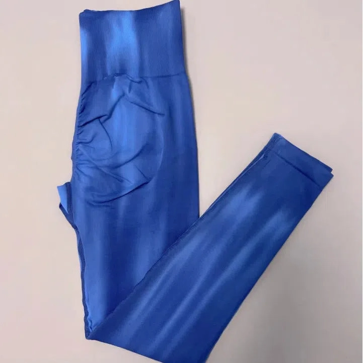 Women Tie Dye Seamless Leggings Scrunch High Waist Yoga Pants