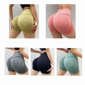 Women Yoga Shorts High Waist Lift Butt Fitness Gym Running Sportswear