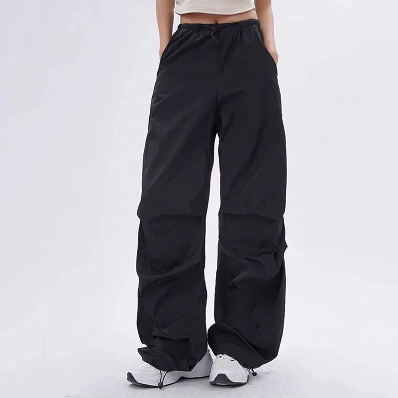 Xpqbb Y2K Parachute Pants Women Baggy Streetwear Joggers