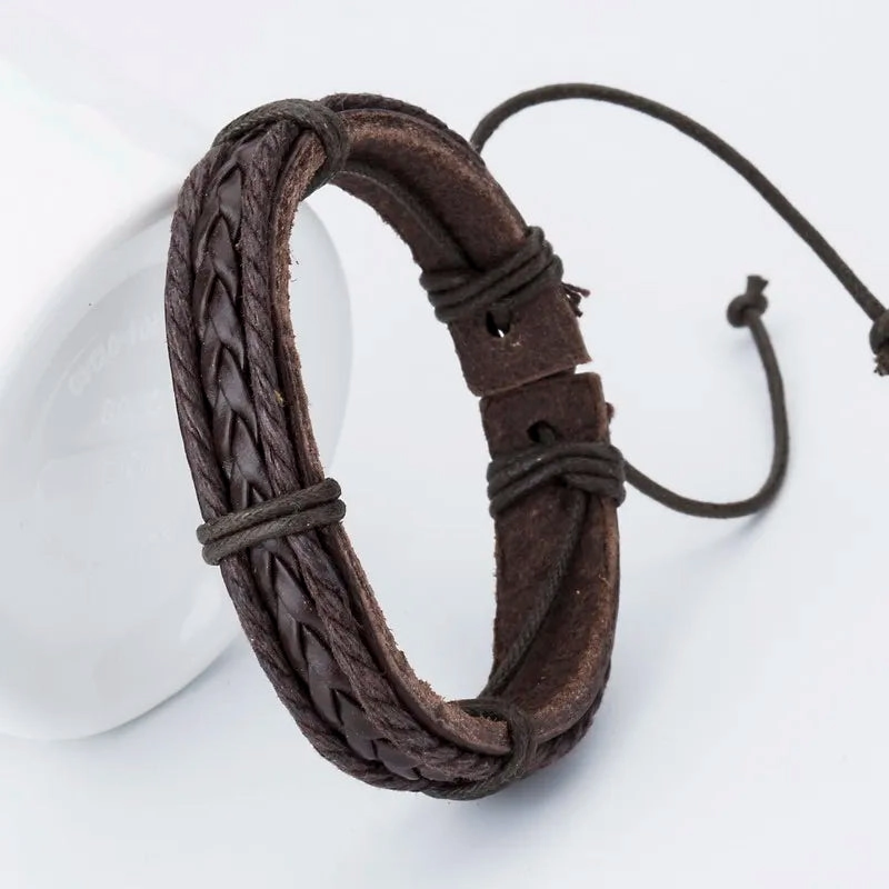 XQNI Fashion Charm Leather Bracelets For Women DIY Gift