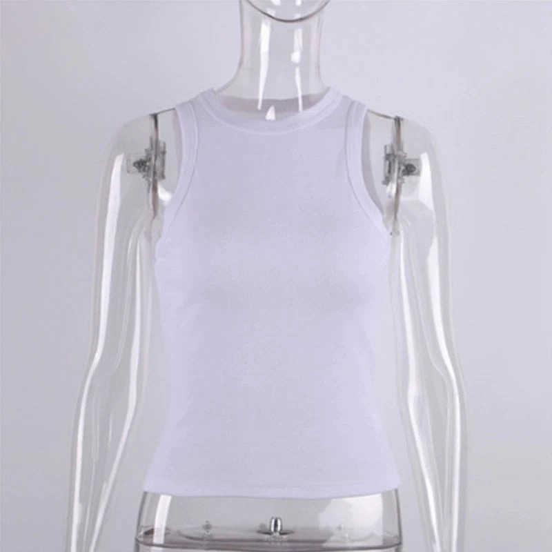 Yellow Casual Tank Top for Women - Sleeveless Ribbed Summer Vest