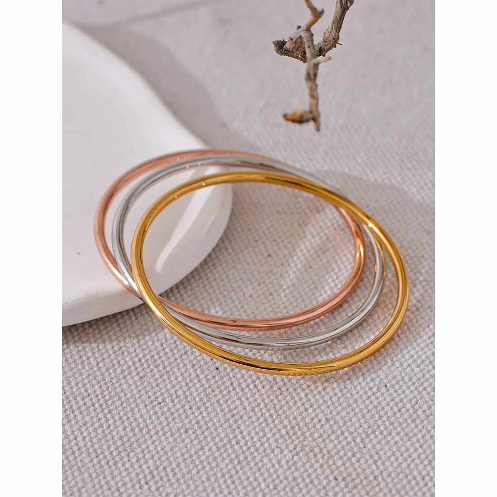 Yhpup 3.0*60/65mm Classic Stainless Steel Bangle Waterproof