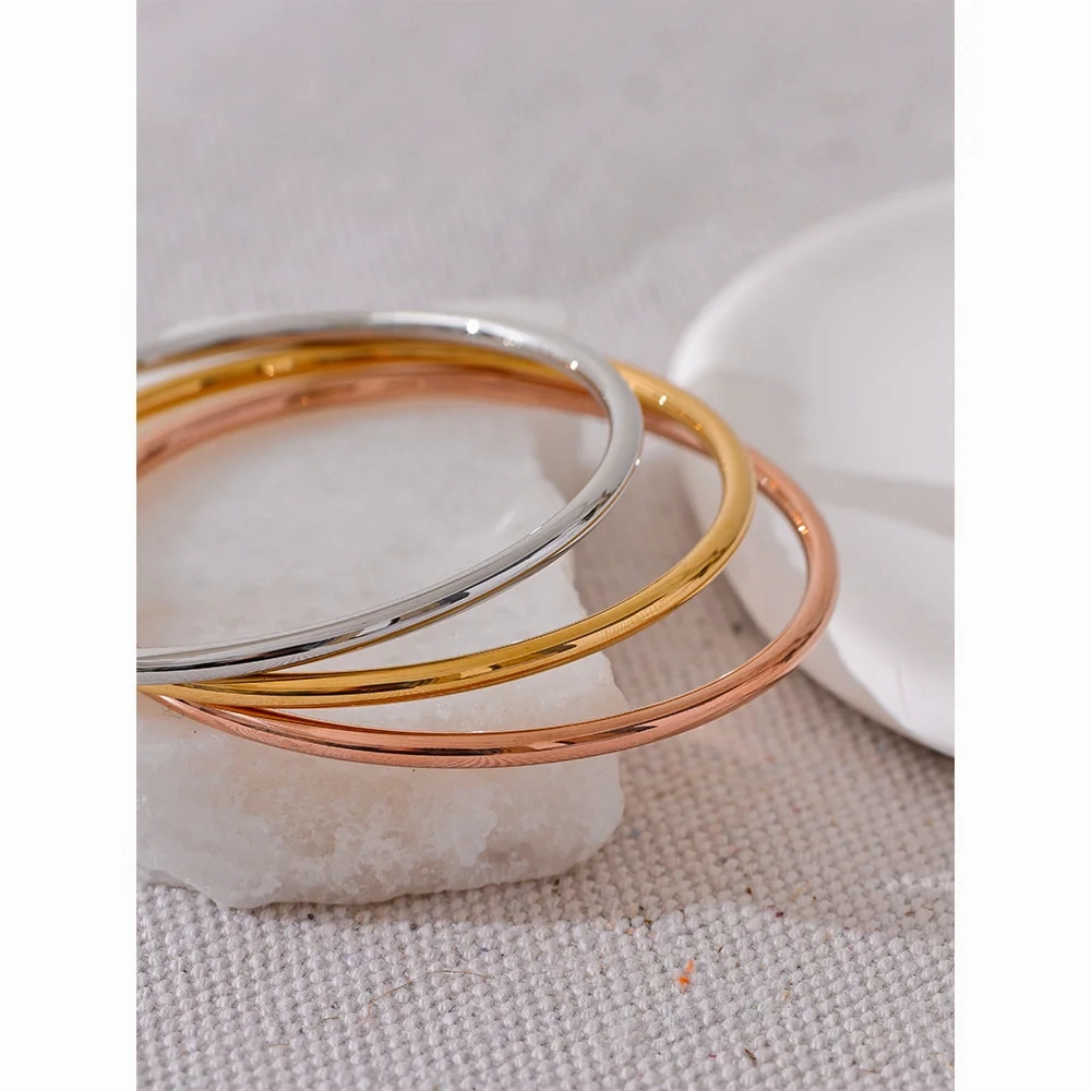 Yhpup 3.0*60/65mm Classic Stainless Steel Bangle Waterproof