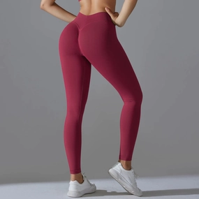 Yoga Leggings Seamless Gym Leggings Women High Waist Booty Lifting Fitness Wear