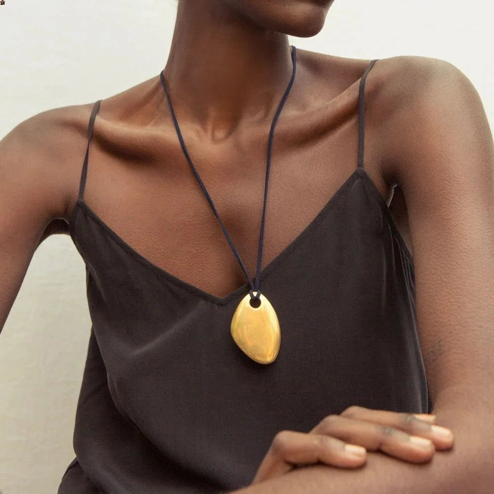 Youthway Minimalism Glossy Shine Stainless Steel Necklace for Women