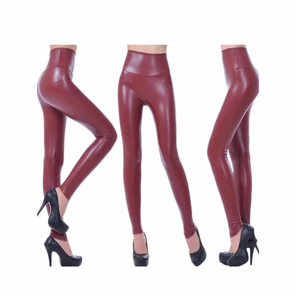 YSDNCHI Sexy Legging Punk Black Skinny Pants High Waist Fashion