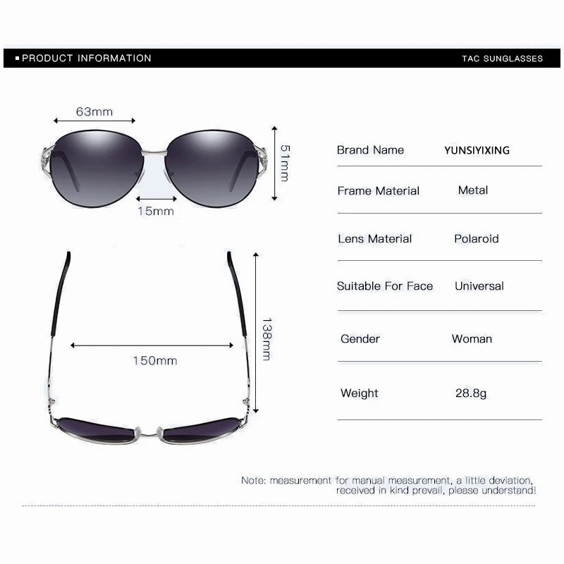 YSYX Polarized Sunglasses Women Butterfly Luxury UV400 Eyewear