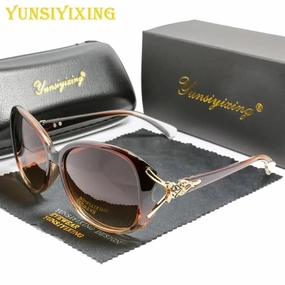 YUNSIYIXING Polarized Women's Butterfly Sunglasses UV400 Anti-Glare