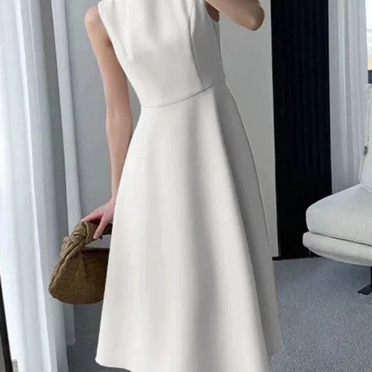 ZANZEA Casual O-neck Tank Midi Dress Women Elegant Summer Sundress