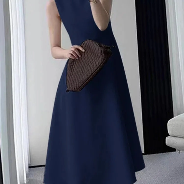 ZANZEA Casual O-neck Tank Midi Dress Women Elegant Summer Sundress