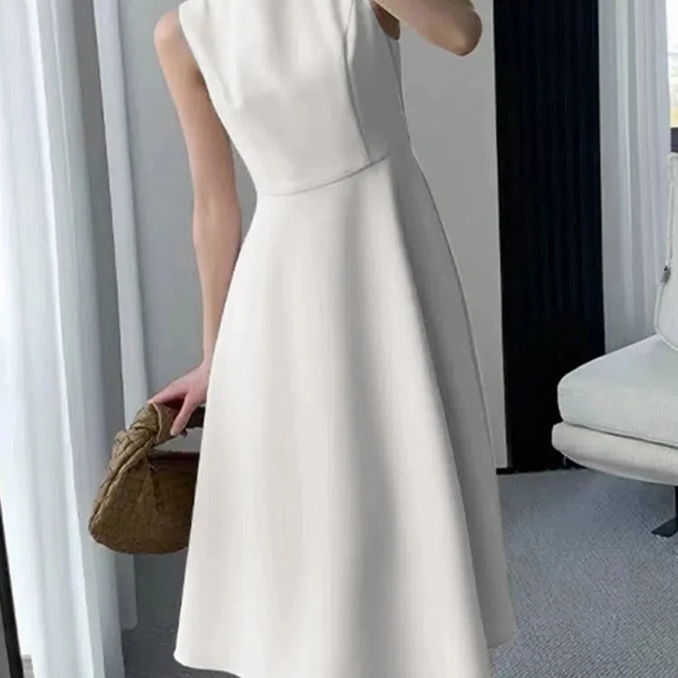 ZANZEA Casual O-neck Tank Midi Dress Women Elegant Summer Sundress