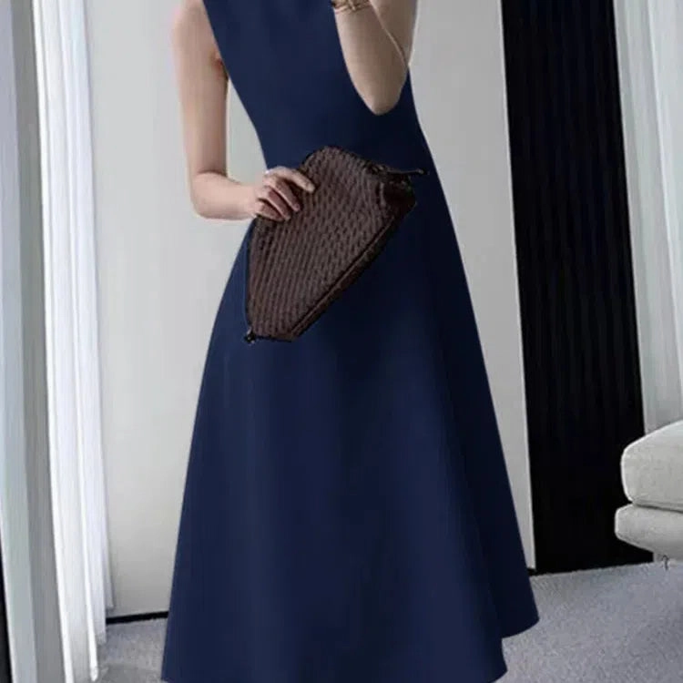 ZANZEA Casual O-neck Tank Midi Dress Women Elegant Summer Sundress